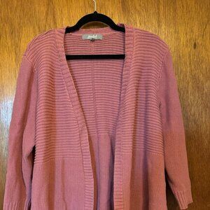 Pink Marled by Reunited Clothing Cardigan